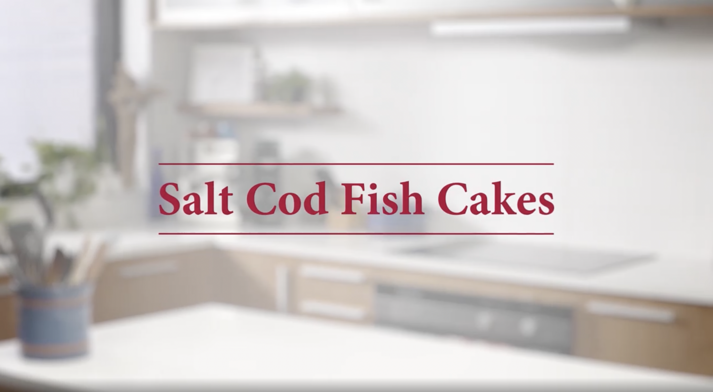 Grandma's Kitchen Table Episode 3 of 6- Salt Cod Fish Cakes with Charles Taker